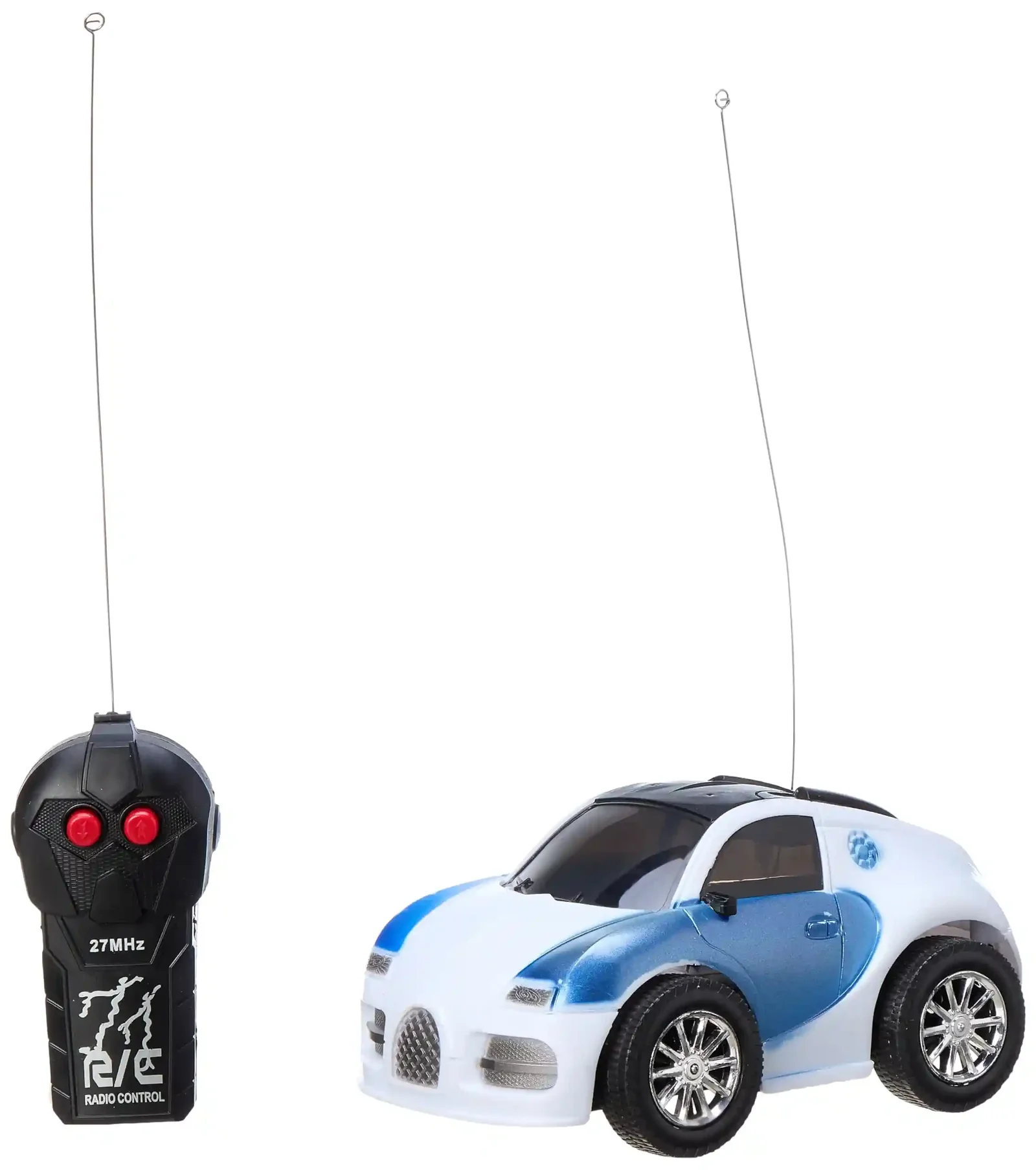 Guo Mei Toys Remote Control Car Model S-65 White and Blue
