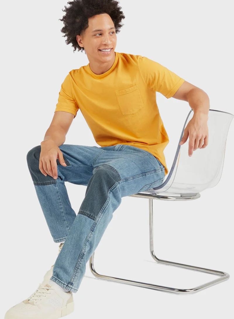 Splash Men’s Pocket T-Shirt – Casual Comfortable Cotton Tee with Chest Pocket for Everyday Wear