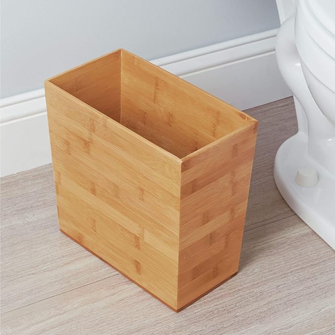 InterDesign Rectangular Waste Basket Slim Design