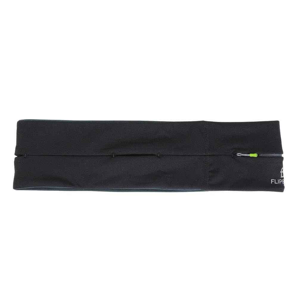 FlipBelt Black Zipper Running Waist Belt Workout Storage Belt