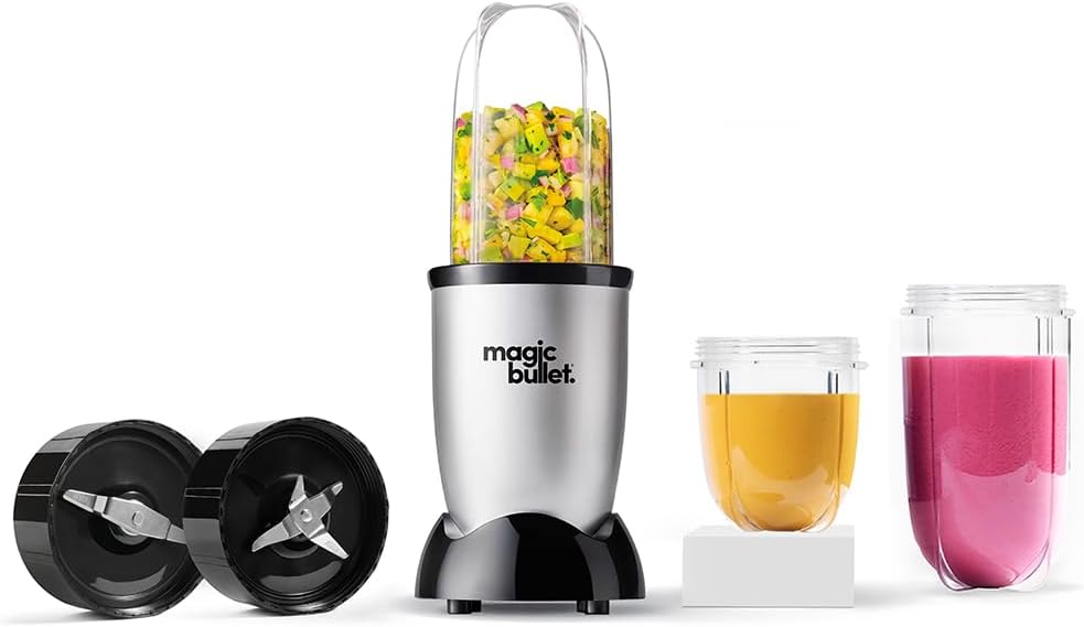 Magic Bullet MB4-0712 Blender 400W 5-Piece Set High Speed Silver