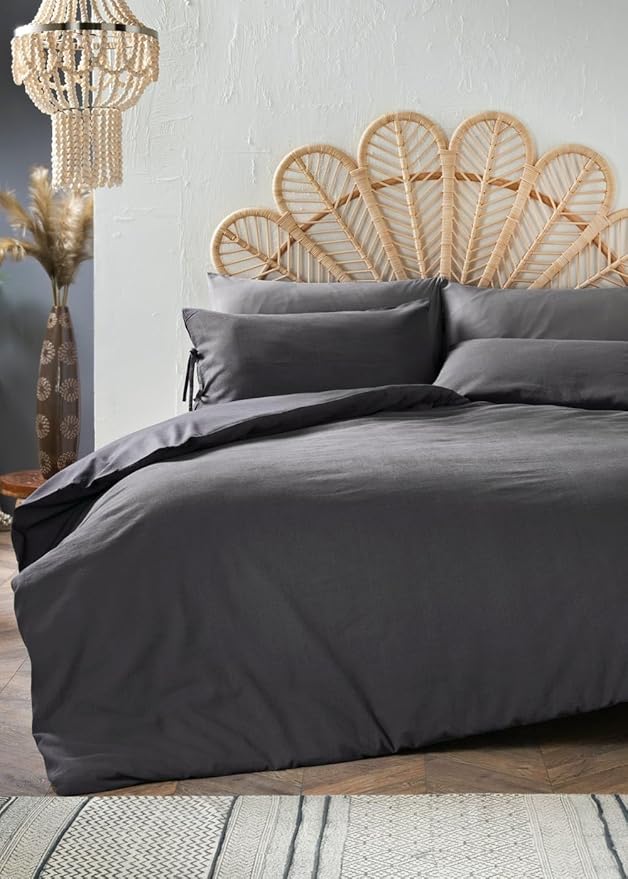 Matalan Linen Duvet Cover,| Soft & Comfortable Bedding Set