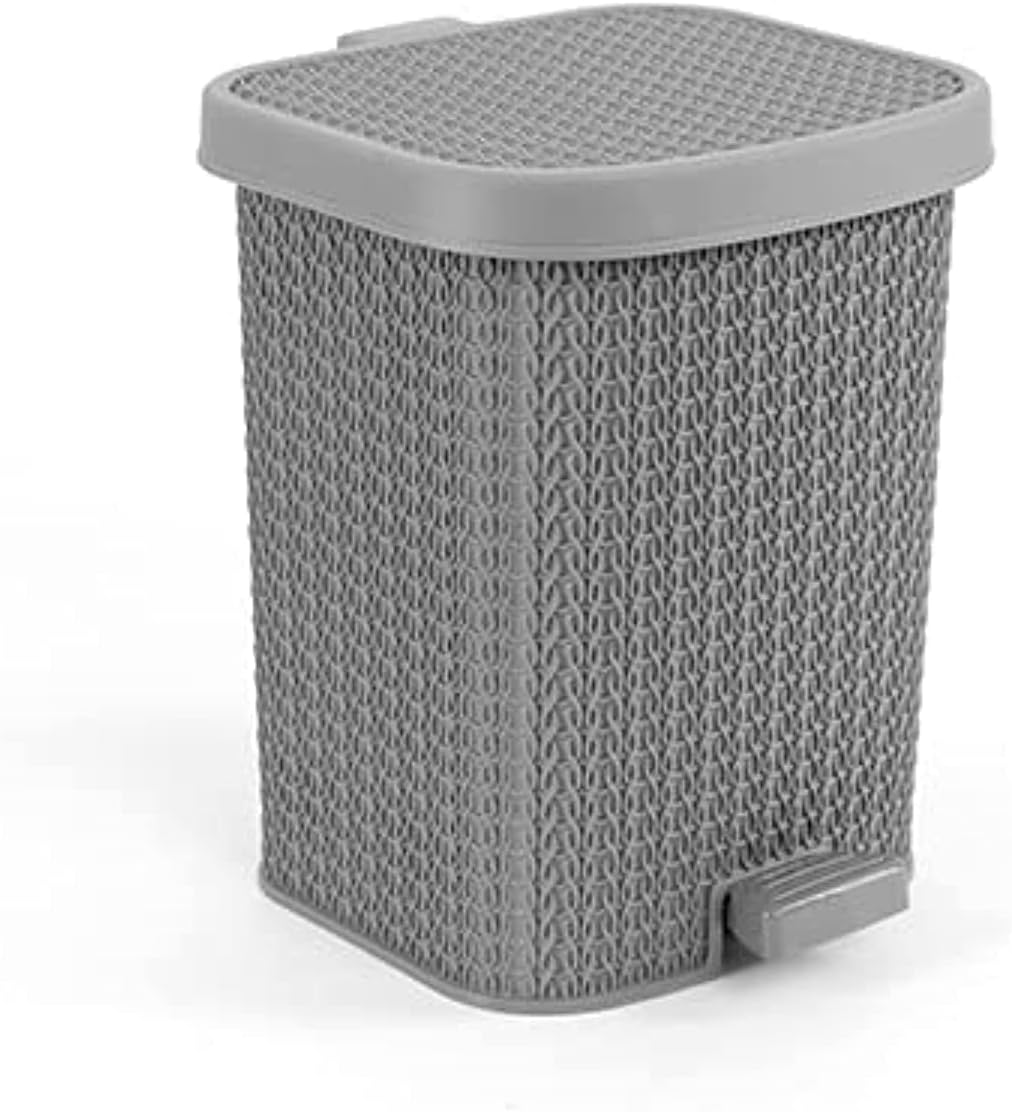 El Helal & Silver Star Golden Medium Trash Bin – Grey Practical and Elegant Design