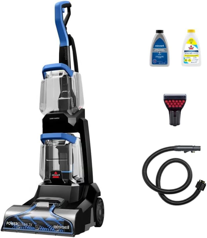 BISSELL 3878K Carpet & Upholstery Washer Powerful Suction Black/Blue - Damage Box