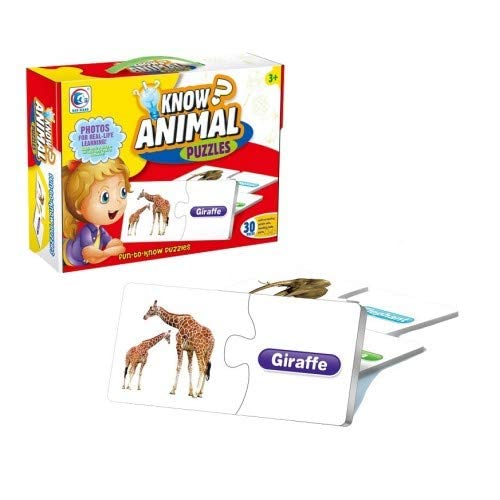 Know Animal Puzzles 30 Pieces Educational Kids Toy