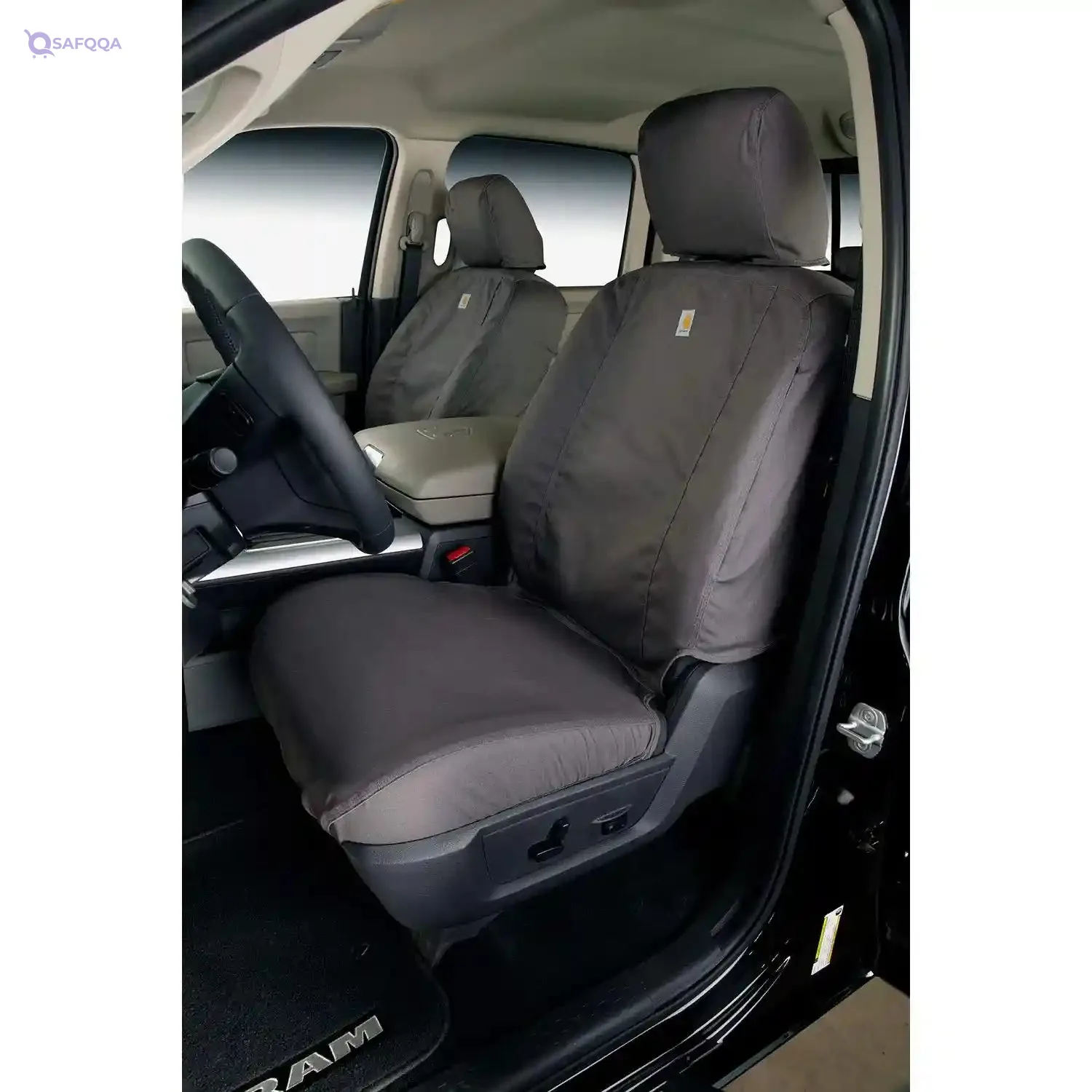 Carhartt Front Row Custom Fit Seat Cover for Select Jeep Wrangler / Wrangler JK Models, Durable Protective Car Seat Cover
