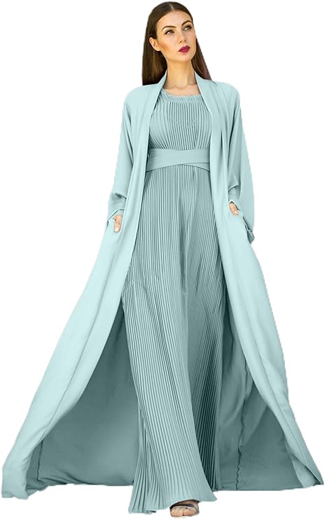 Nokhbaa Women's Abaya with Inner Lining