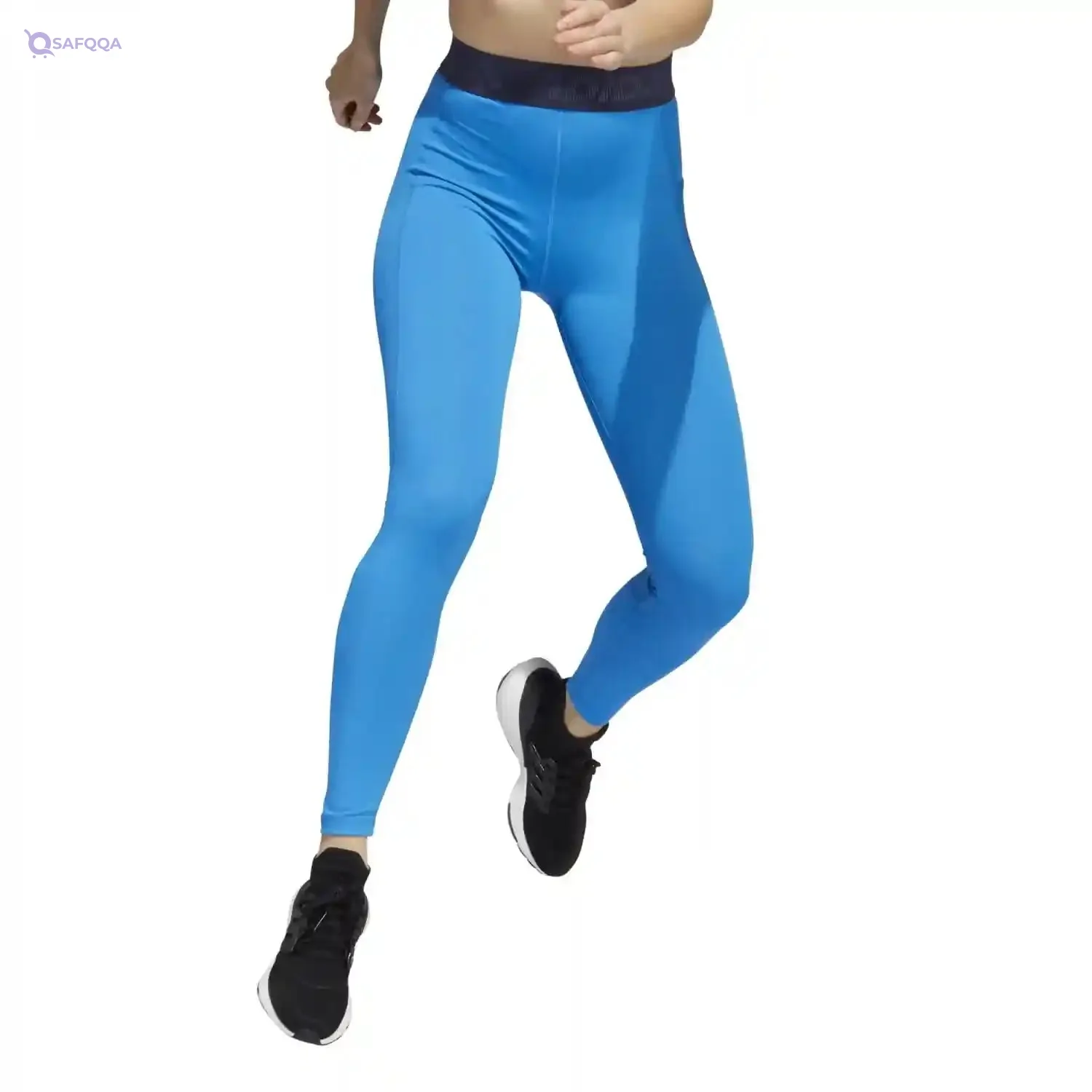 Adidas Women’s Soft Stretch Leggings – Light Blue Comfort Fit Sportswear