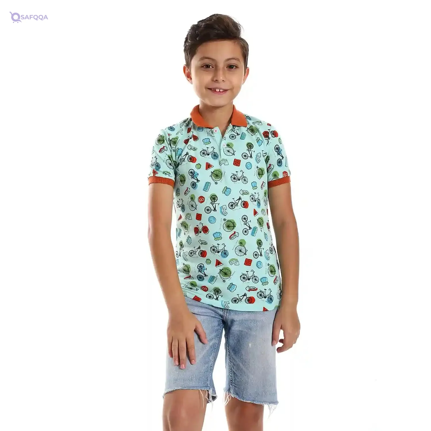 Andora Boys Figure Polo Shirt – Premium Cotton Stylish Casual Polo for Everyday Wear