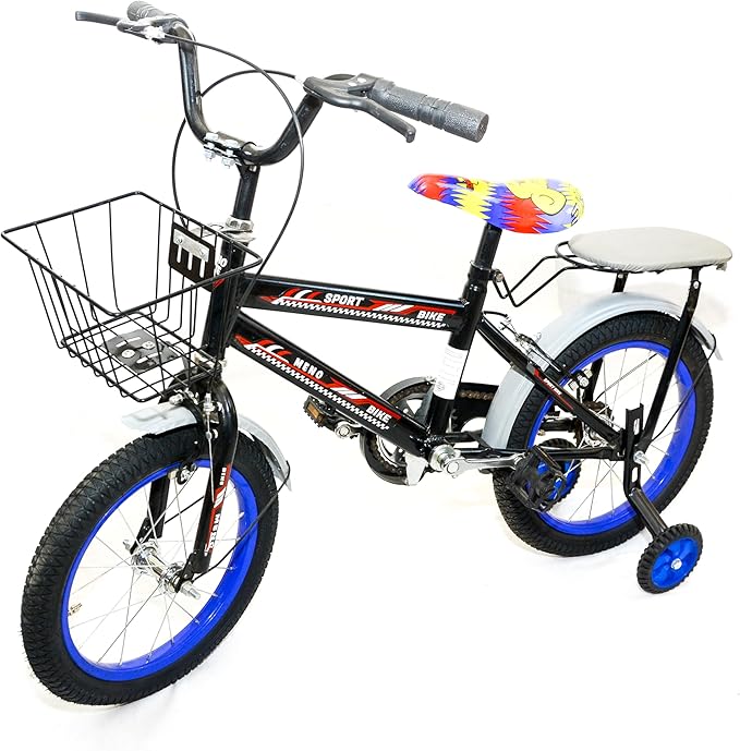 Generic Kids Bicycle with Training Wheels Basket and Hand