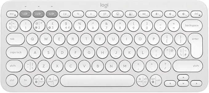 Logitech K380s Multi-Device Bluetooth Wireless Keyboard White