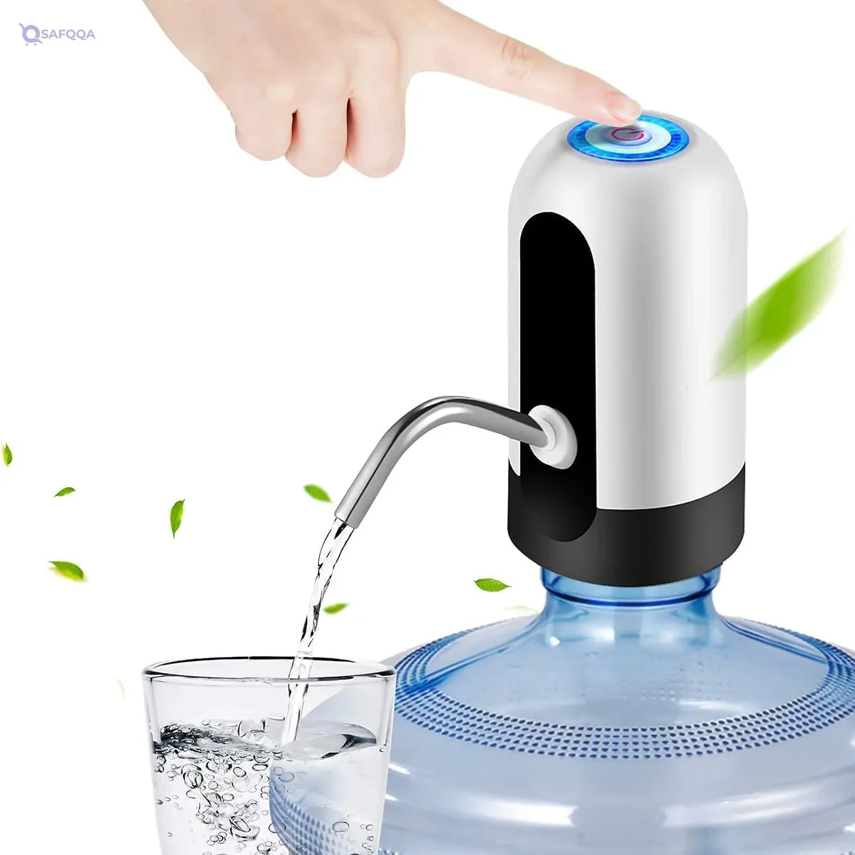 Showay Rechargeable Wireless Electric Water Pump, Portable Bottle Dispenser for Easy Water Dispensing