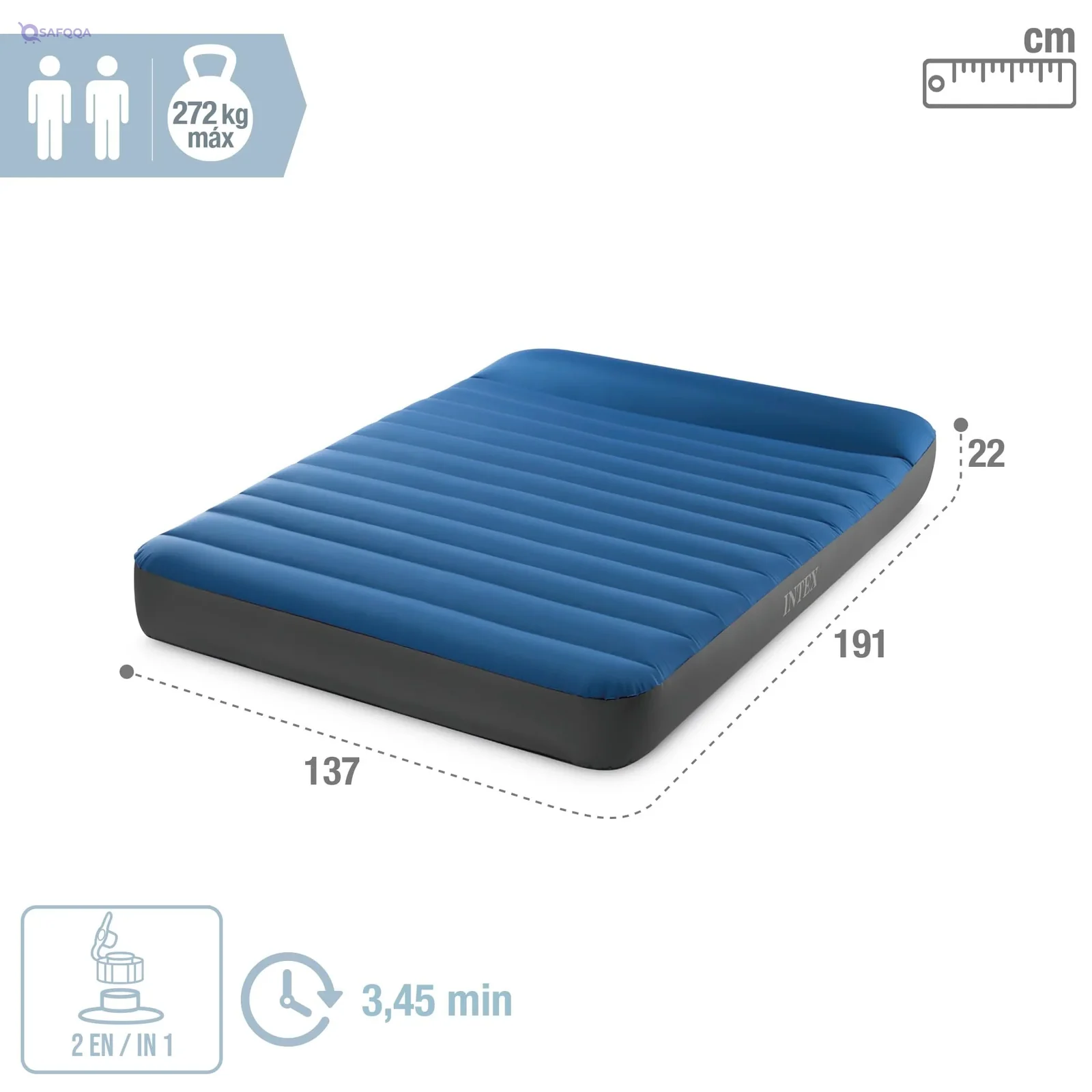Intex Dura-Beam Premier Camping Mattress with USB Pump