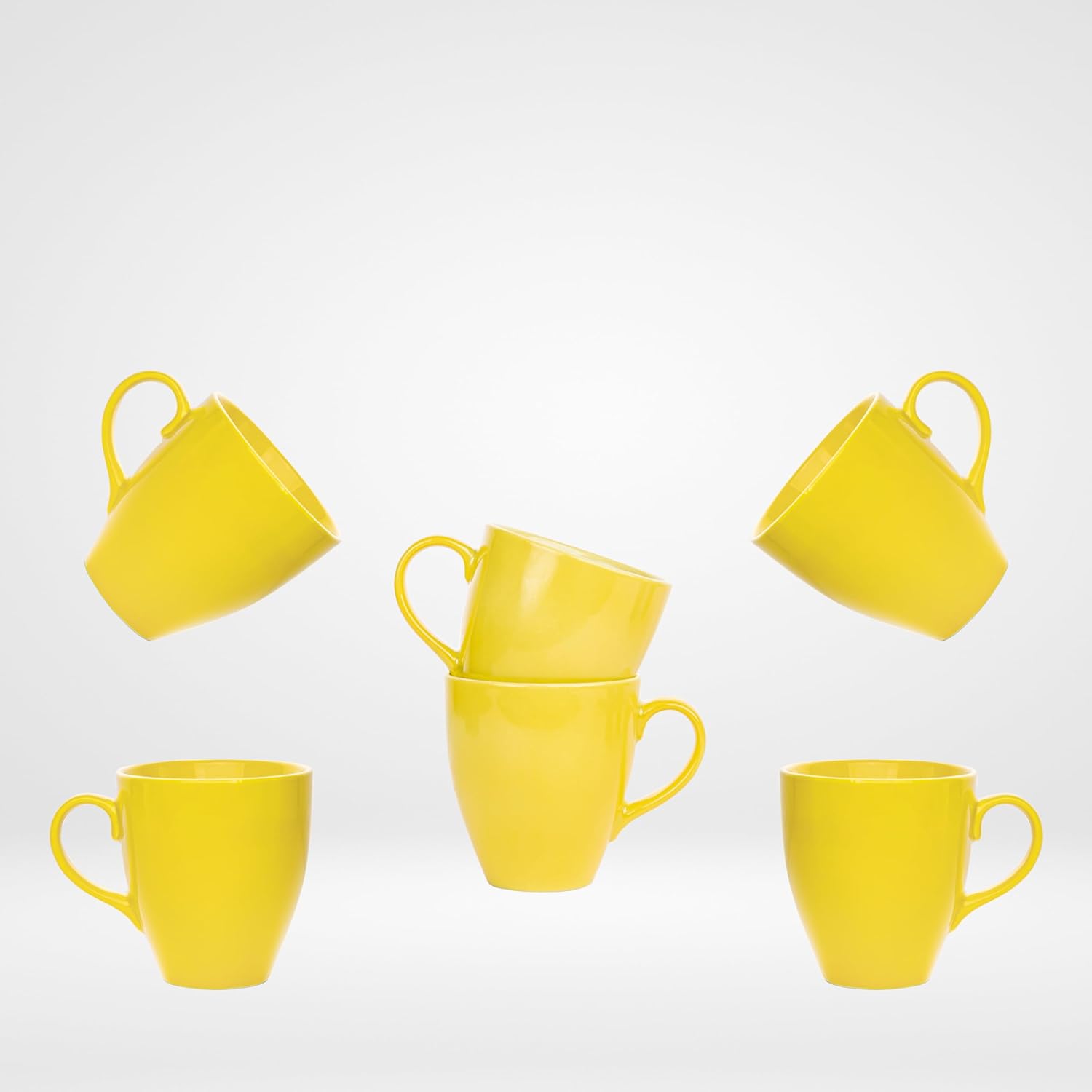 Fathy Mahmoud Porcelain Cappuccino Mug Set – 6 Pieces