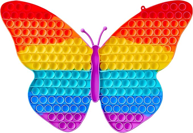 Bingo Pop It Butterfly Big Size – Sensory Stress Relief Fidget Toy