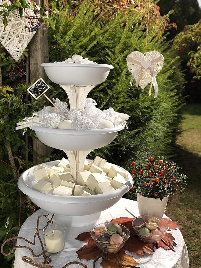 Bama Innovative Vertical Planter with Three Pots for Space-Saving Gardening