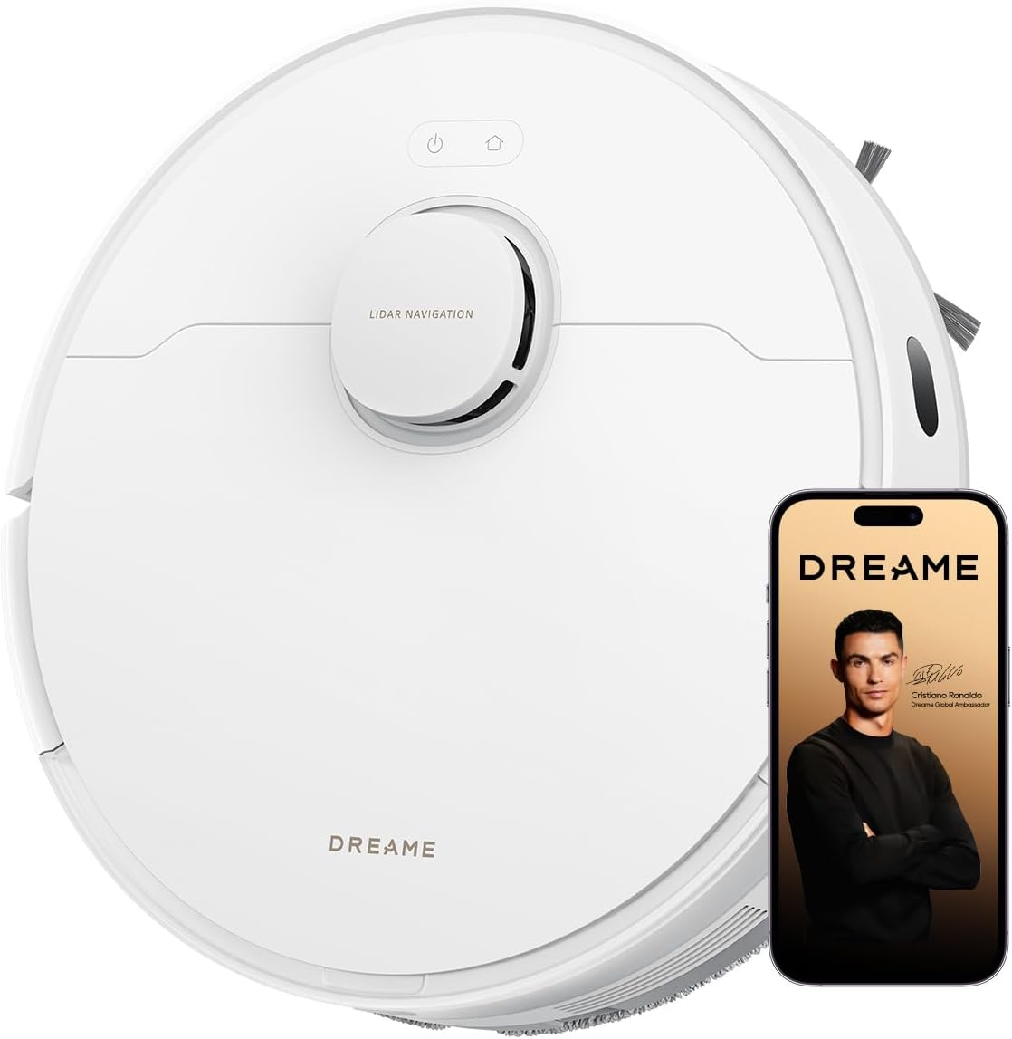 DREAME D20 Robot Vacuum Cleaner 13000Pa LDS Navigation 2-in-1 White - Used