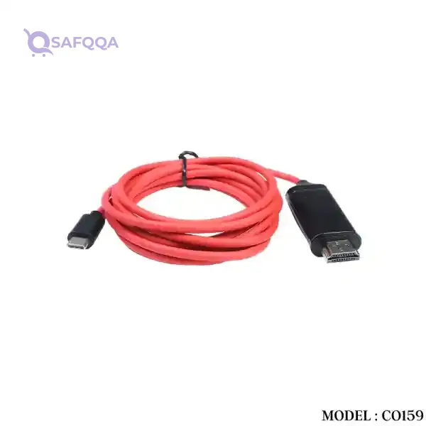 Generic 2m HDMI Cable USB-C to HDMI Adapter Red