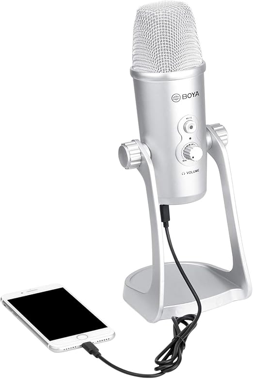 BOYA BY-PM700SP USB Microphone for Computer, iPhone, iPad & Mac – Professional Recording Microphone