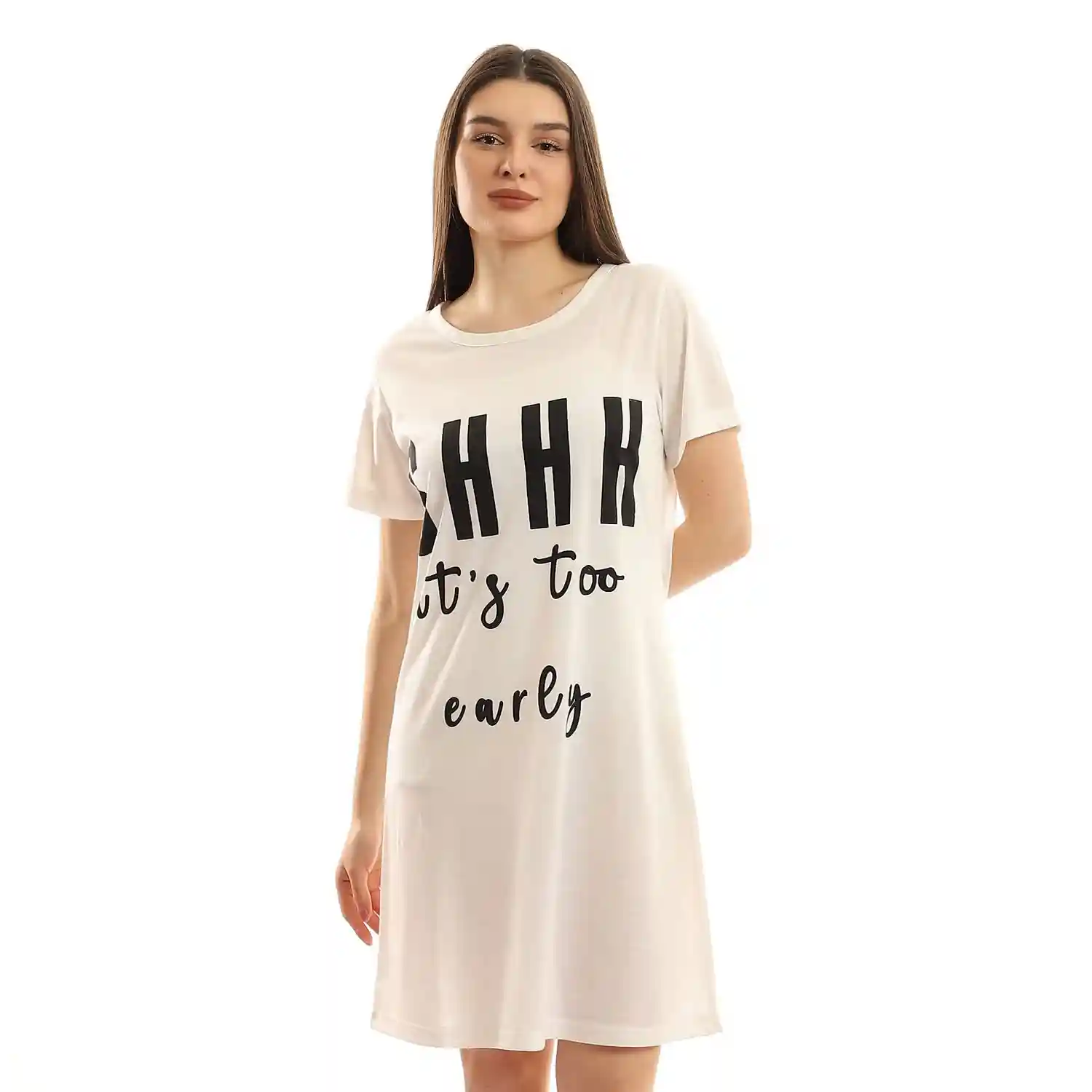 Ofcliff Women Cotton Printed Nightgown – Soft Breathable Sleepwear Dress for Comfort – Lightweight Nightwear