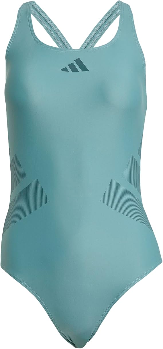 adidas Women’s One-Piece Swimsuit Swimwear Light Blue