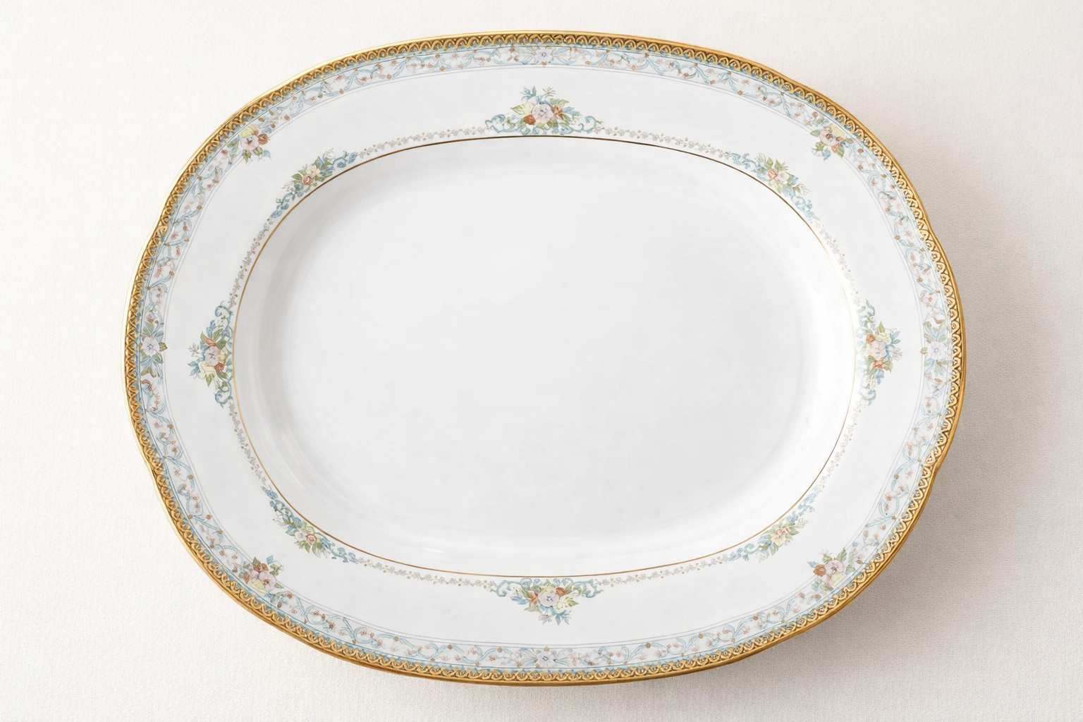 Royal Porcelain Oval Plate Elegant and Stylish Serving Dish