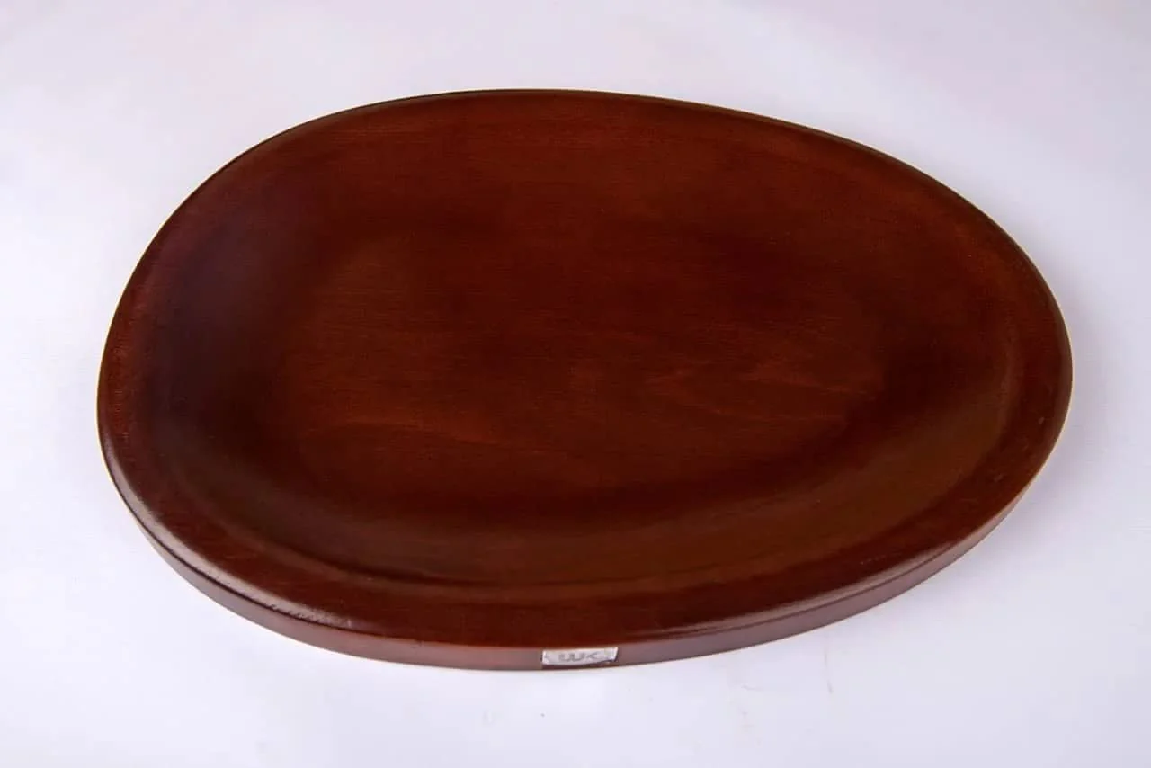 Generic Oval Serving Tray with Bold Rim
