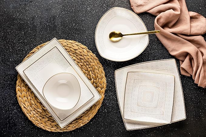 Dimlaj Lotus Dinner Set 26 Pieces – Elegant Complete Dining Collection for Stylish Entertaining