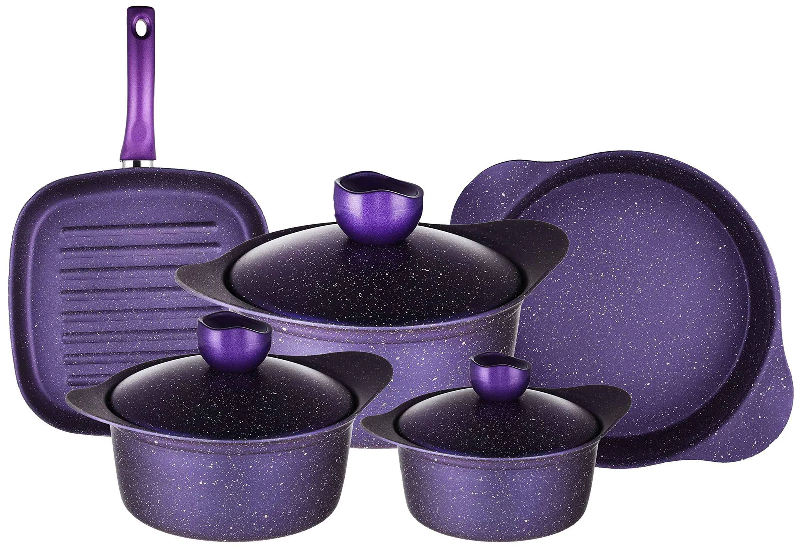 El Maleka Primero Wealth Cookware Set 12 Pieces