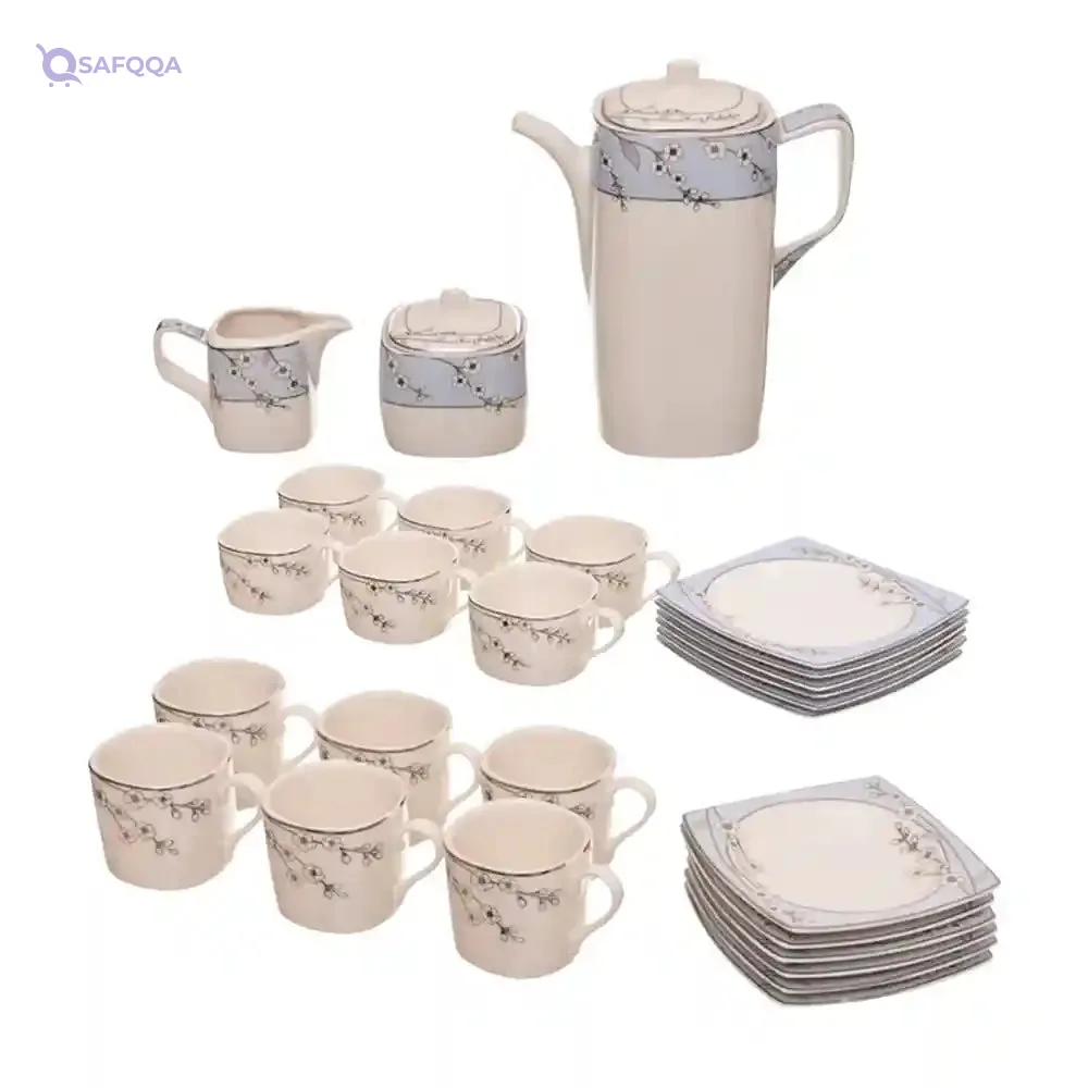 Rosa FM Bloom Porcelain Tea & Coffee Set – 27 Pieces (Missing 2 Cups)