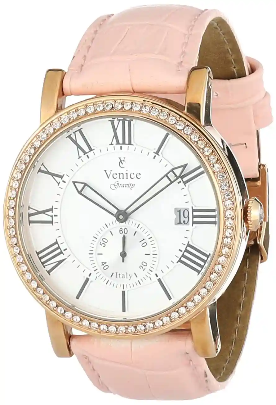 Venice Women Wrist Watch F5011-IPR-PI Pink Elegant Fashion Watch