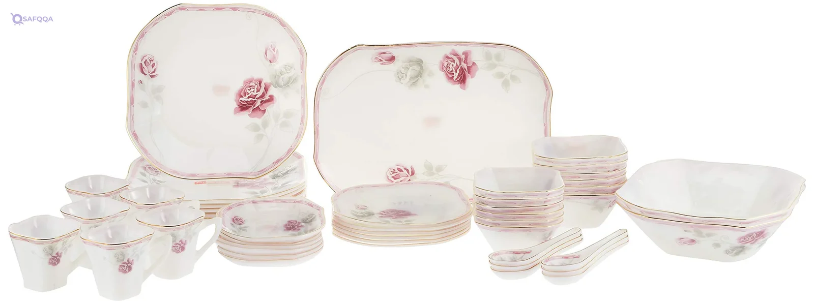 Flamingo Square Dinner Set – Missing One Piece
