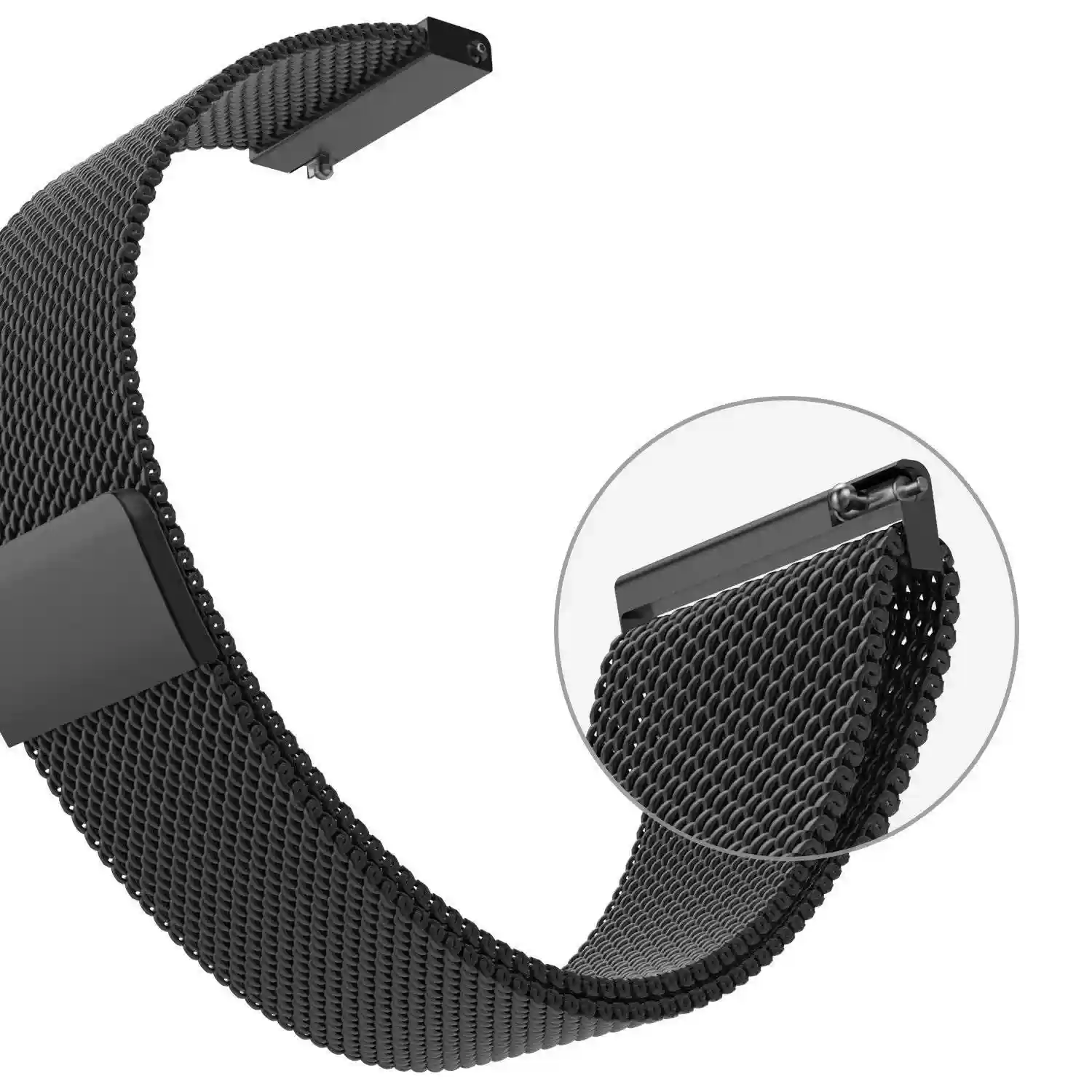 Samsung 22mm Magnetic Stainless Steel Smart Watch Band Black Loop
