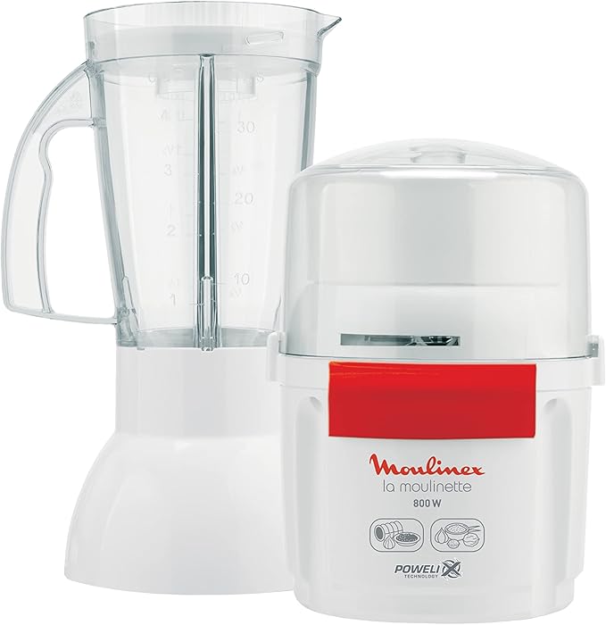 Moulinex 800W Blender with Chopper – Powerful Kitchen Blender