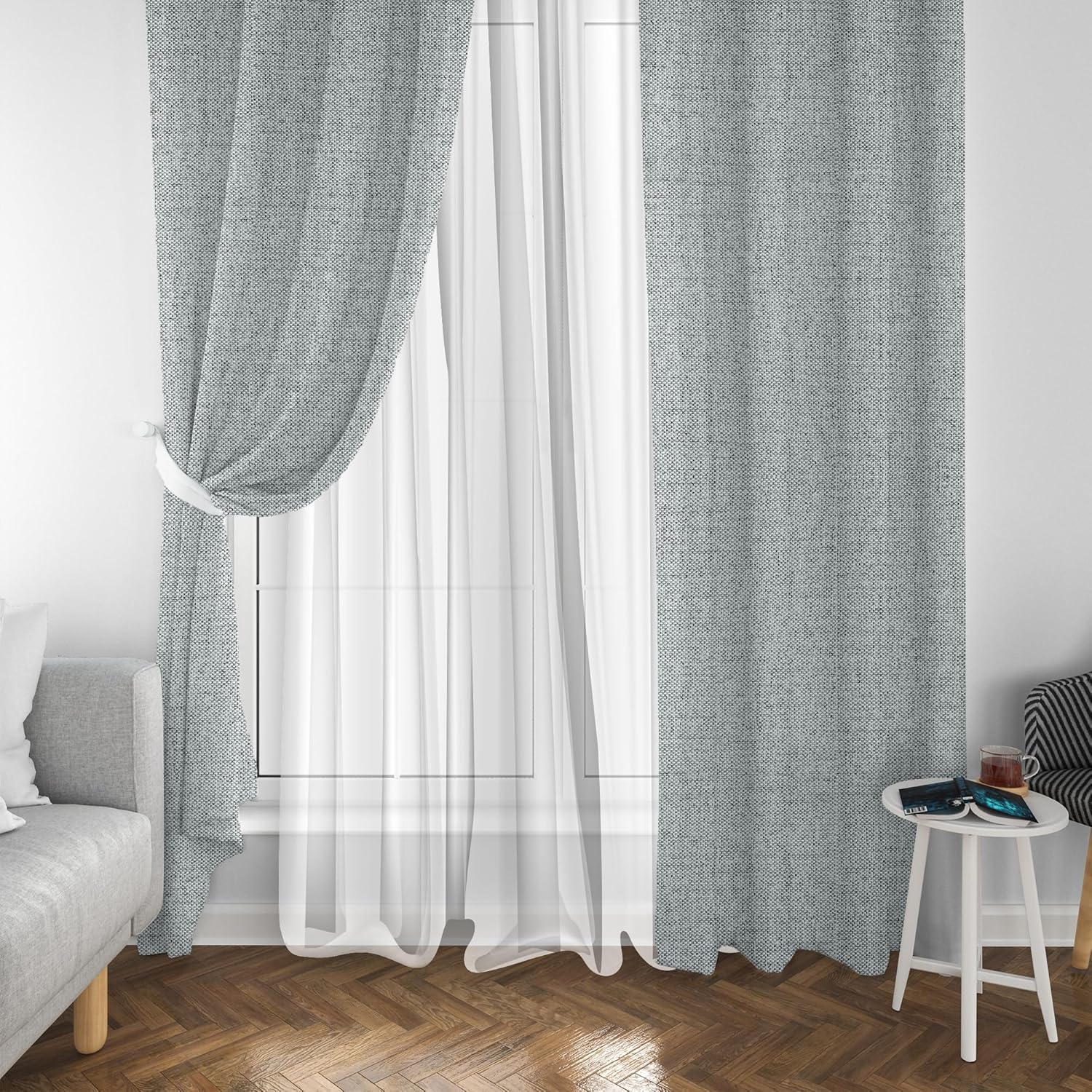Naguib Selim Double Curtain for Living Room & Bedroom