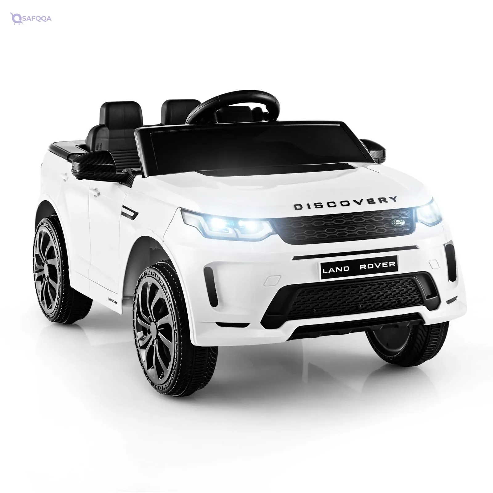 Glacer Land Rover Kids Ride-On Car 12V White