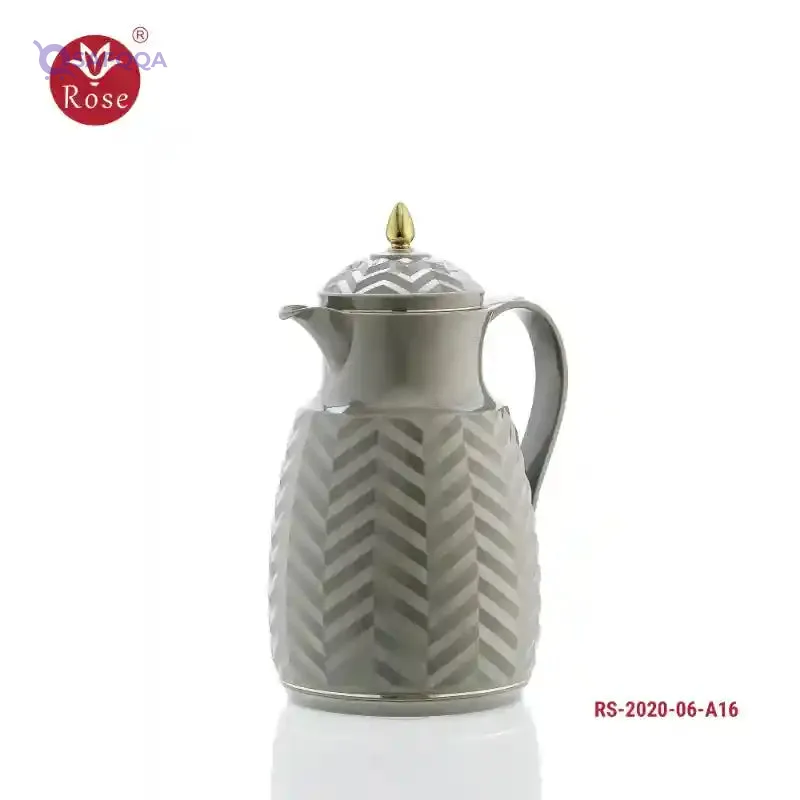 Rose Thermos for Kitchen, Dove Grey, Insulated Flask for Tea, Coffee & Hot/Cold Beverages
