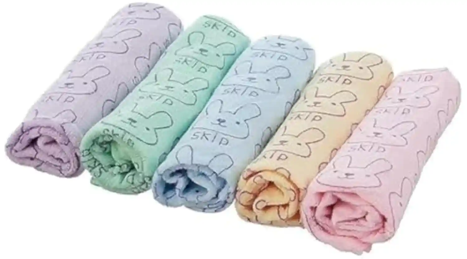 Microfiber Kitchen Towels Set 5 Pieces Multi Color – Absorbent Cleaning Cloths