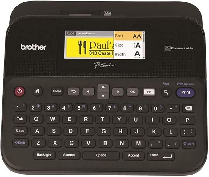 Brother PT-D600VP Desktop Label Printer for Office and Professional Organization