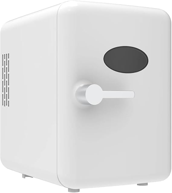 SKY-TOUCH 4L Mini Fridge (6 Can Capacity) – Portable Cooler & Warmer for Skincare, Beverages & Food (Damaged Box)