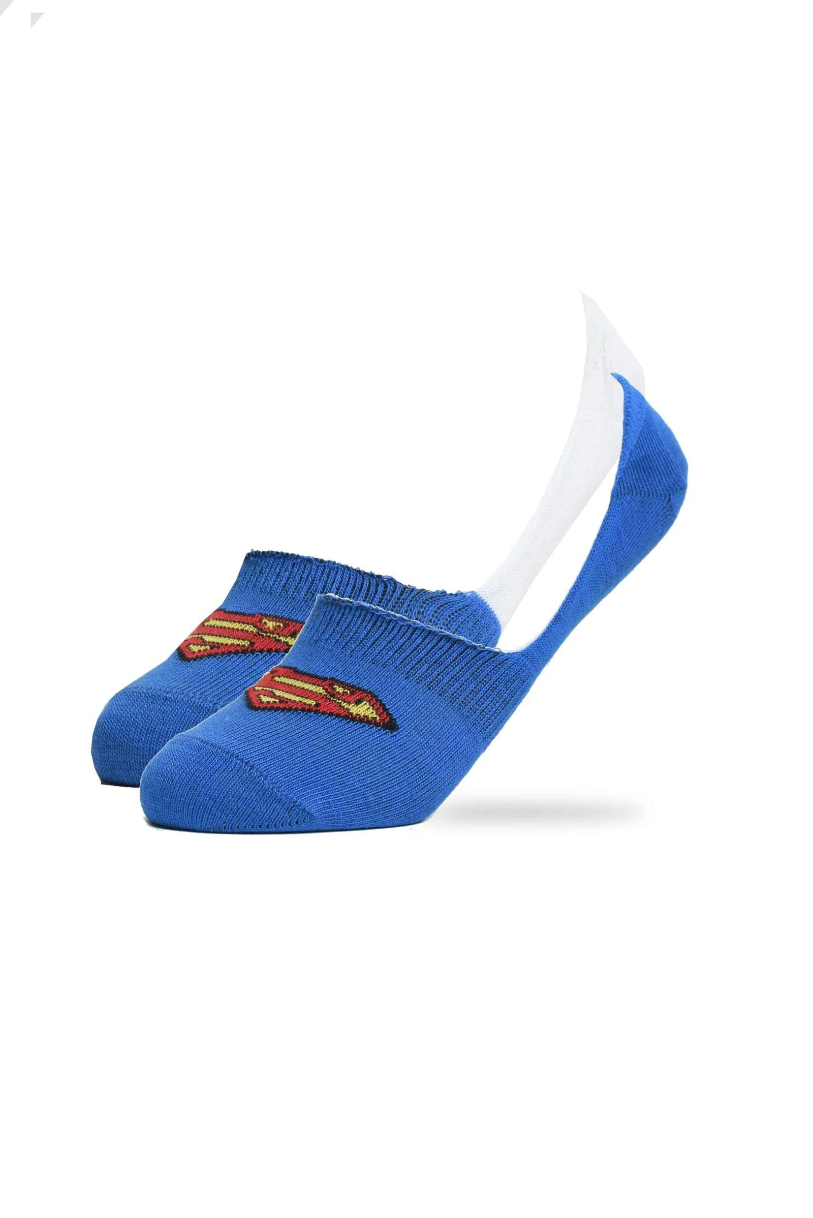 JUNIOR Kids invisible superman socks pack of 2 multicolor comfortable everyday socks for 12 years