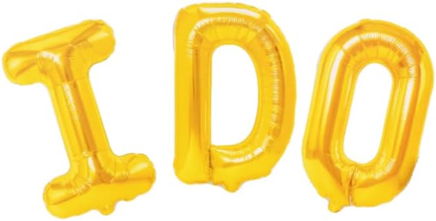 8-Piece Shiny Foil Balloon Set – Elegant Decoration for Engagement Parties