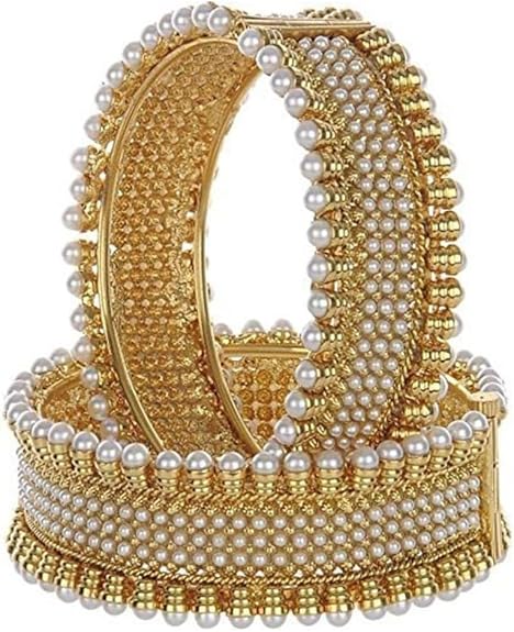 YouBella Gold Plated Traditional Jewellery Bangle Set