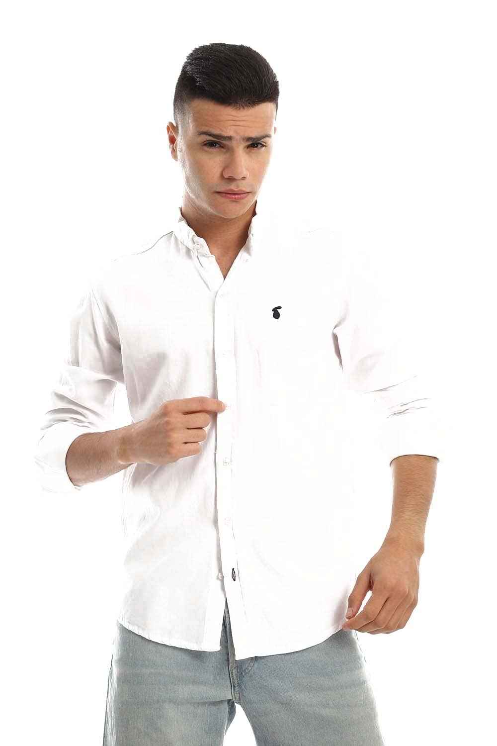 White Rabbit Men's Shirt with Modern Design