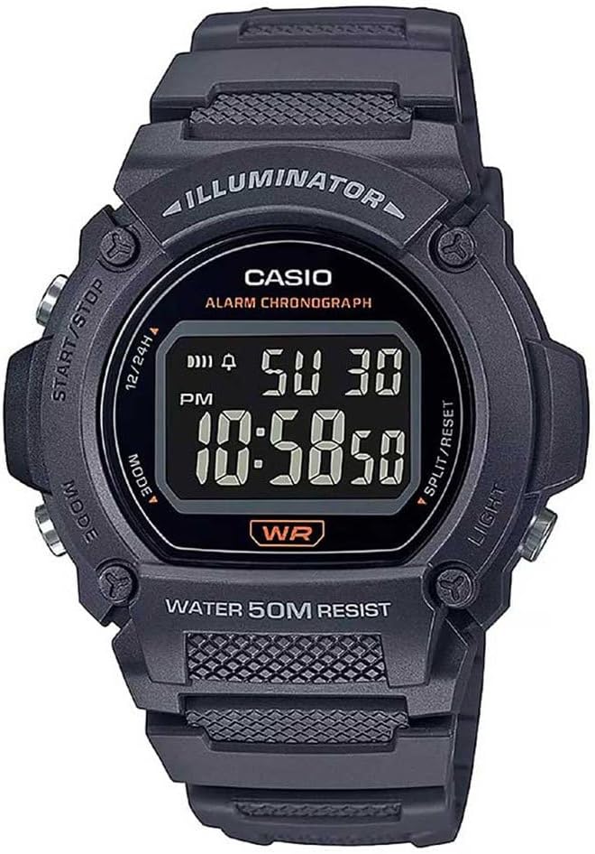 Casio Men’s Watch Black Dial Gray Band