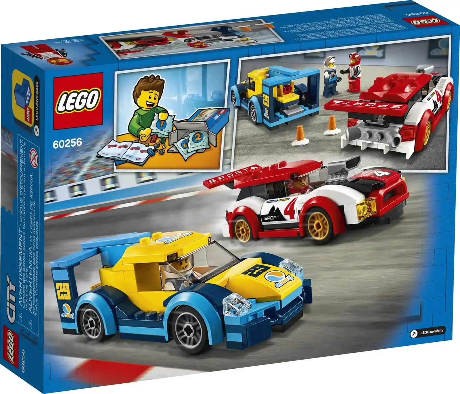 LEGO City 60256 Racing Cars Building Set – 190 Pieces Fun Toy for Kids