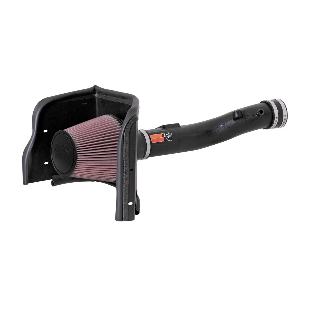 K&N 63-9025 Performance Cold Air Intake Kit – Washable & Reusable High-Flow Air Filter System (Black)
