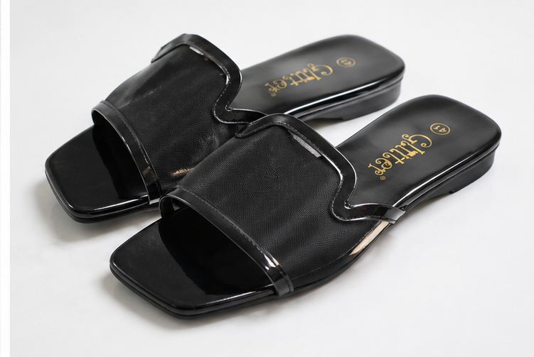 Glitter Women Flat Slides