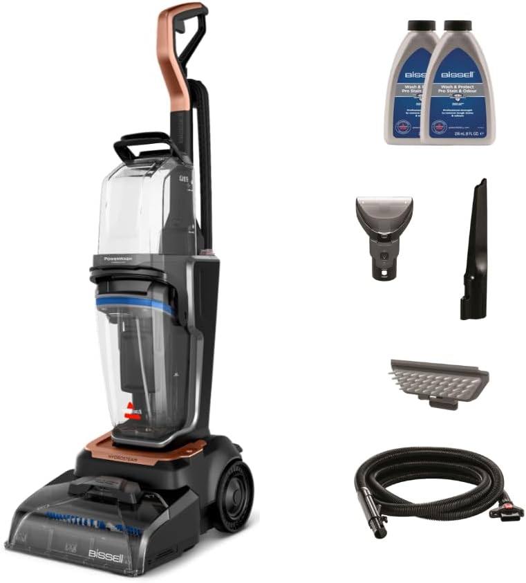 BISSELL Carpet & Upholstery Cleaner with HydroSteam Technology Black/Rose Gold