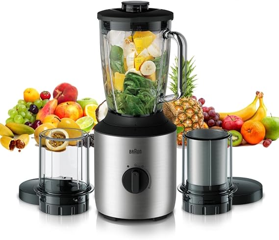 Braun PowerBlend Glass Jug Blender 1.5L JB 3273 – 800W (Damaged Box)